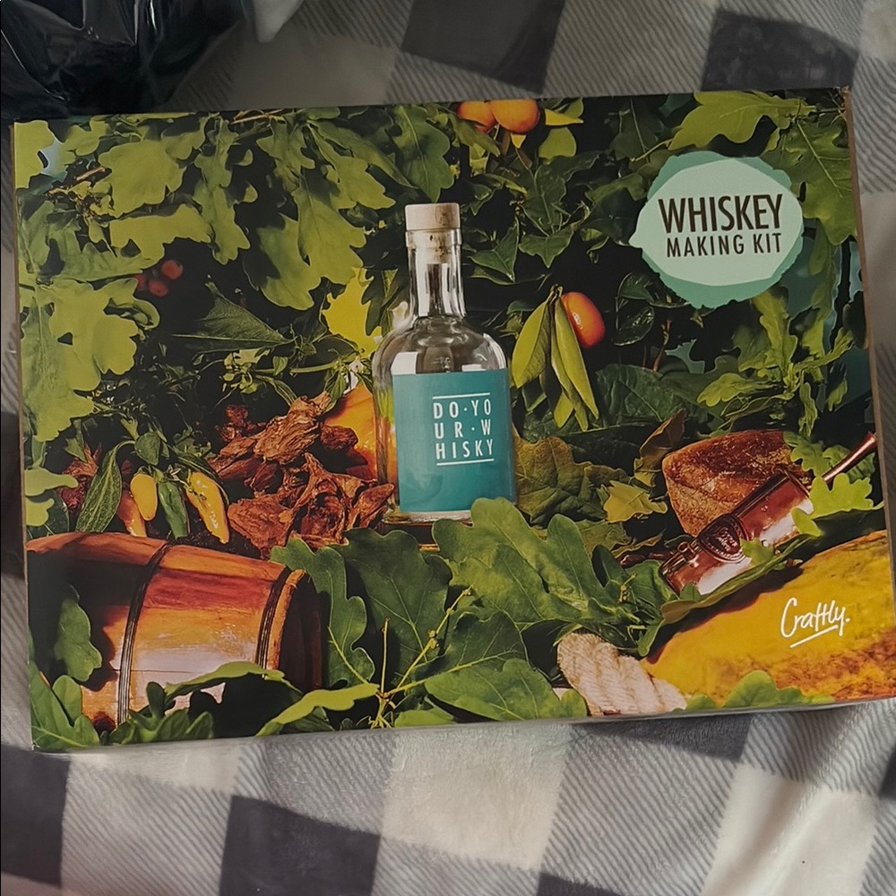 Whiskey Making Kit with Bottle and Ingredients